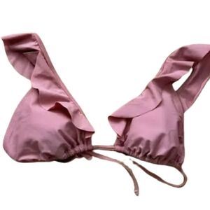 NWT xhilaration ruffle bikini top size small